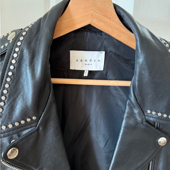 Sandro leather jacket - Picture 3 of 3